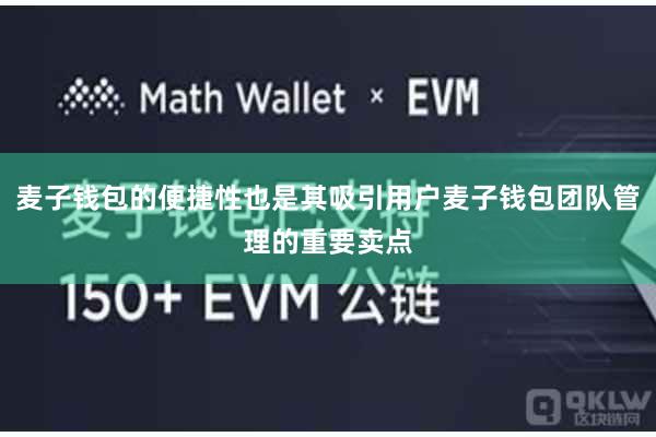 麦子钱包的便捷性也是其吸引用户麦子钱包团队管理的重要卖点