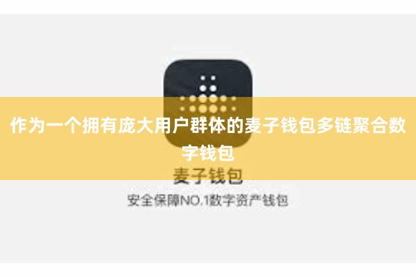 作为一个拥有庞大用户群体的麦子钱包多链聚合数字钱包