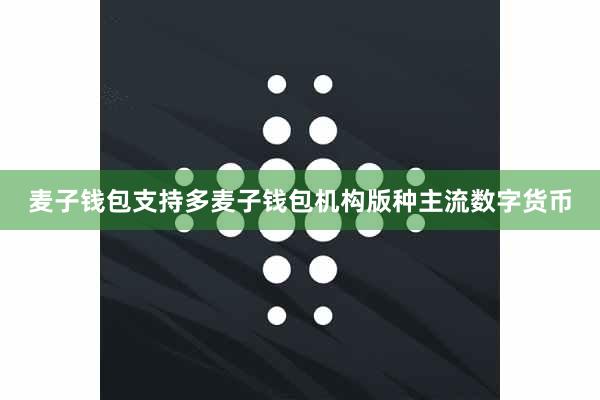 麦子钱包支持多麦子钱包机构版种主流数字货币